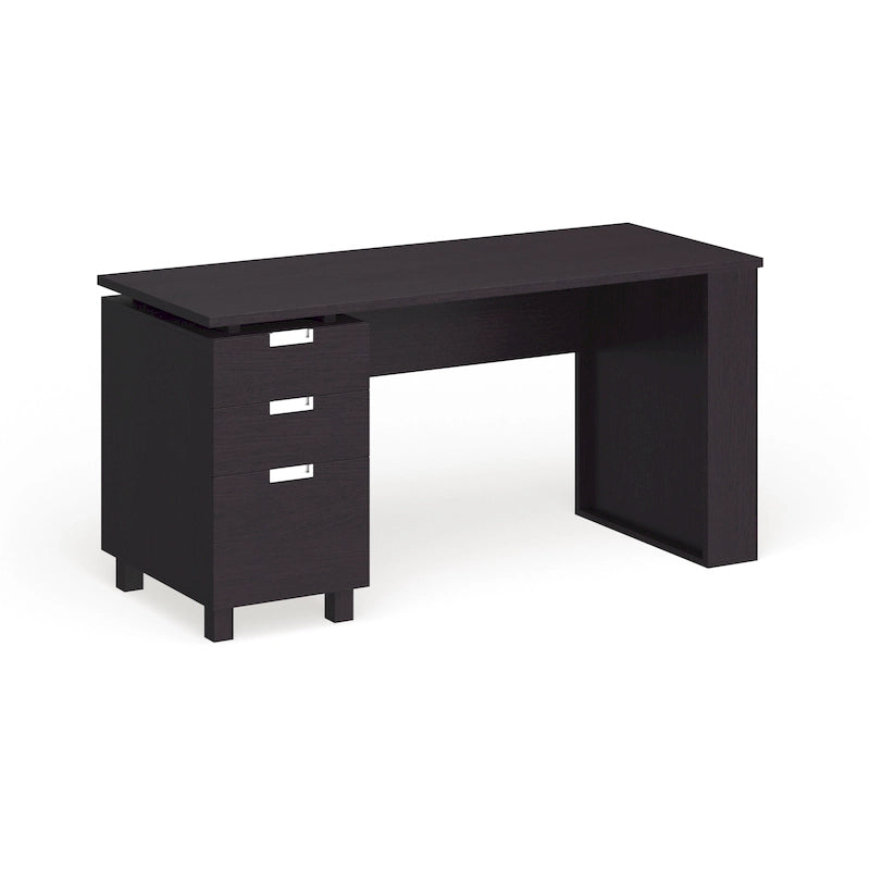 Bureau informatique Morr Modern Espresso de 59 pouces en bois avec 2 tiroirs par Furniture of America