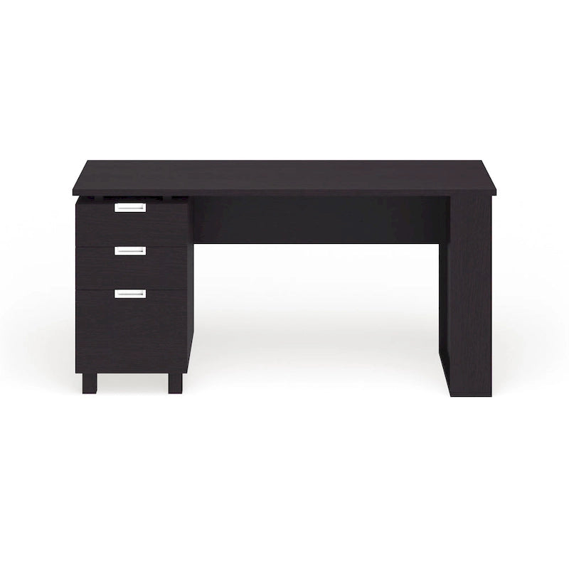 Bureau informatique Morr Modern Espresso de 59 pouces en bois avec 2 tiroirs par Furniture of America