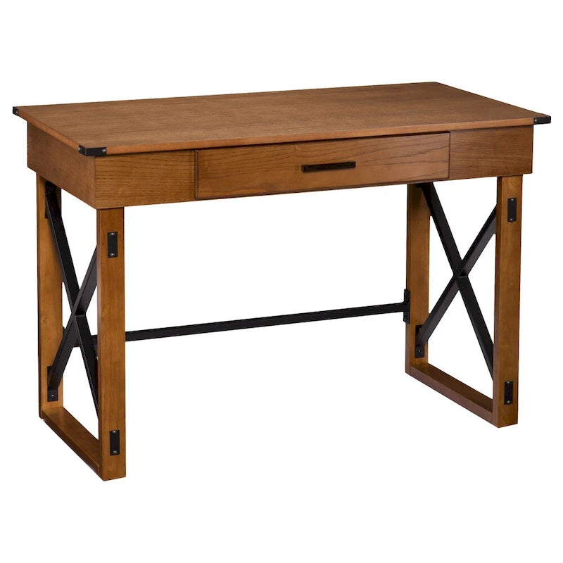 Bureau réglable en hauteur Carlan en pin vieilli de SEI Furniture