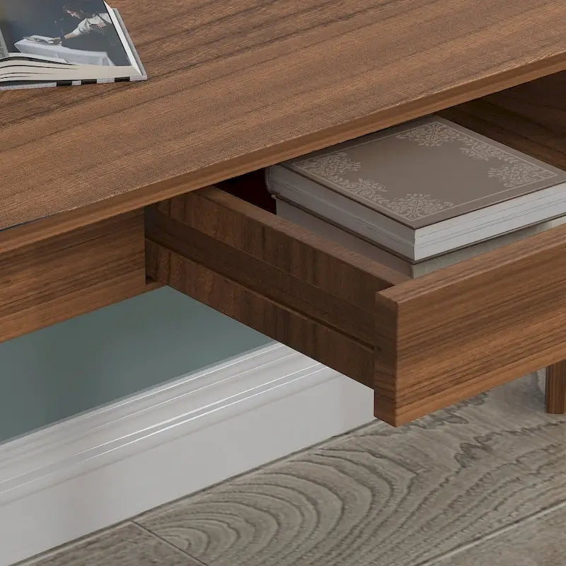 Bureau d'ordinateur Kerrogee 47,2 en bois avec 2 tiroirs - 4 couleurs