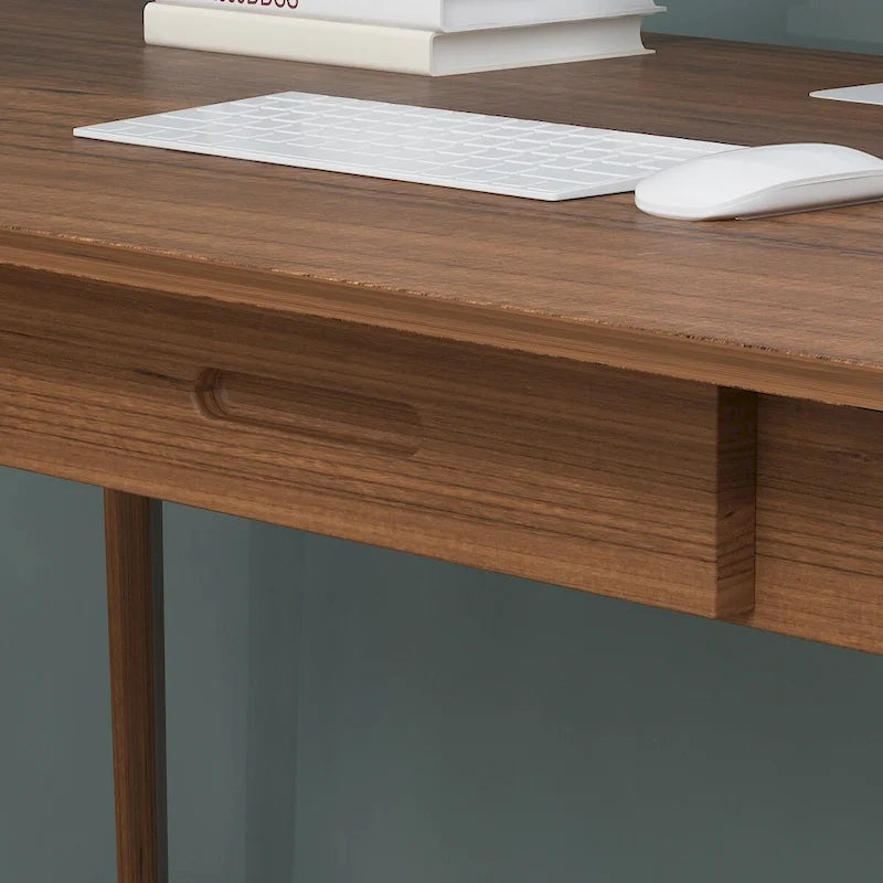 Bureau d'ordinateur Kerrogee 47,2 en bois avec 2 tiroirs - 4 couleurs