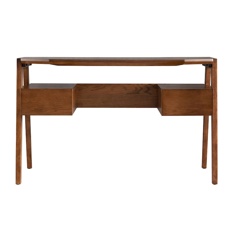 SEI Furniture Casella - Bureau d'écriture style Mid-Century moderne avec rangement