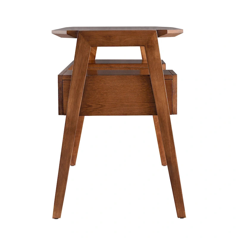 SEI Furniture Casella - Bureau d'écriture style Mid-Century moderne avec rangement
