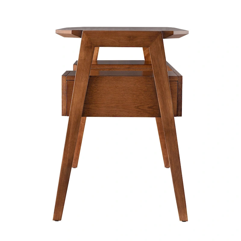 SEI Furniture Casella - Bureau d'écriture style Mid-Century moderne avec rangement
