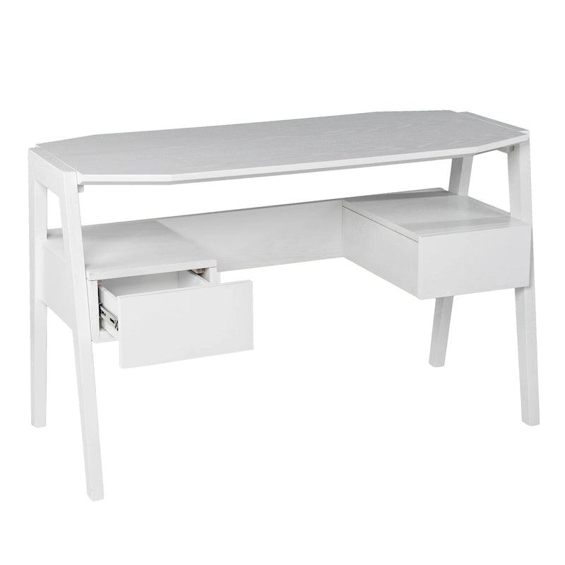 SEI Furniture Casella - Bureau d'écriture style Mid-Century moderne avec rangement