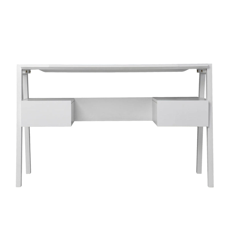 SEI Furniture Casella - Bureau d'écriture style Mid-Century moderne avec rangement