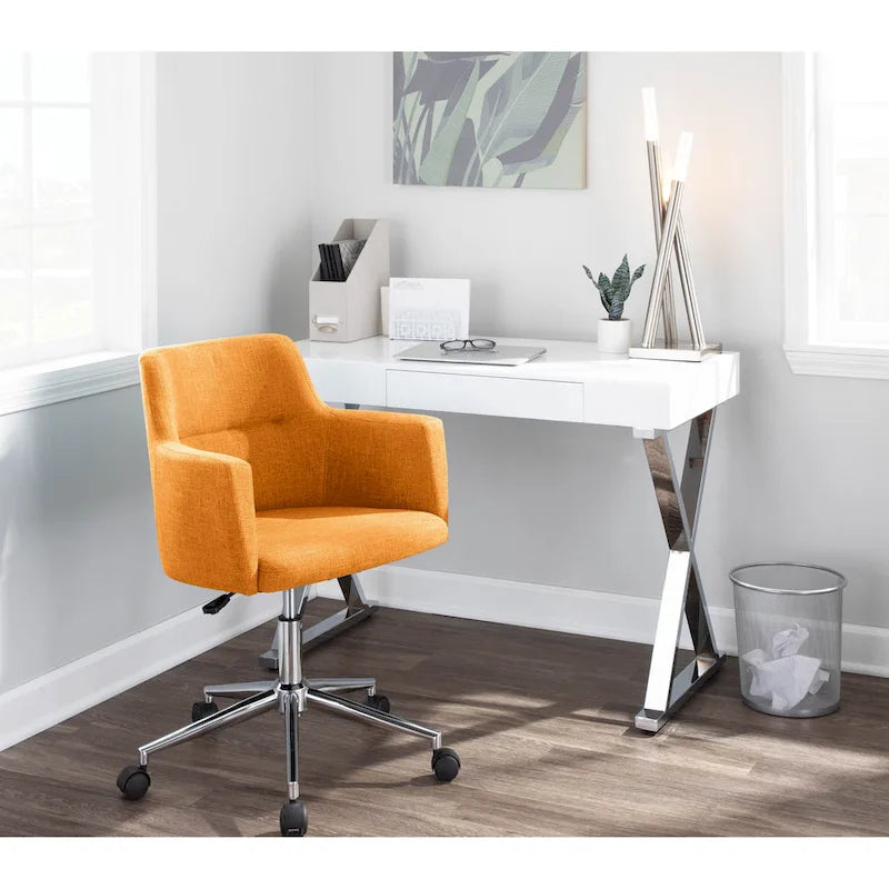 Chaise de bureau contemporaine en tissu Carson Carrington Duved - N/A