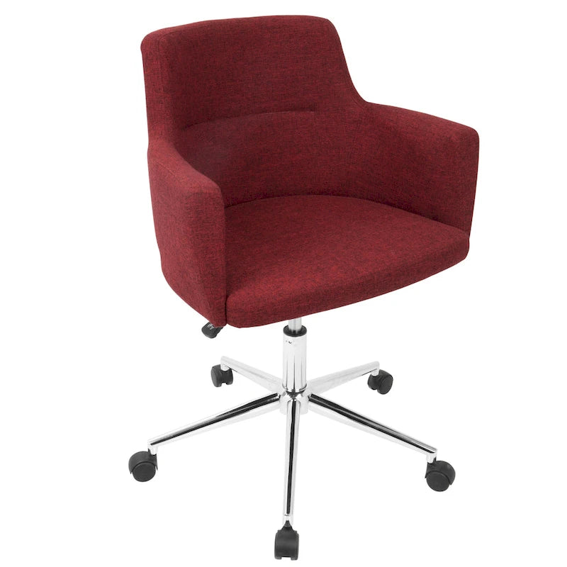 Chaise de bureau contemporaine en tissu Carson Carrington Duved - N/A