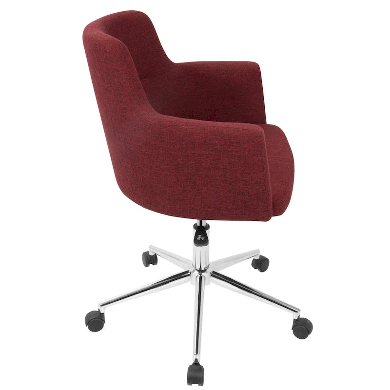 Chaise de bureau contemporaine en tissu Carson Carrington Duved - N/A