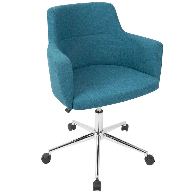 Chaise de bureau contemporaine en tissu Carson Carrington Duved - N/A