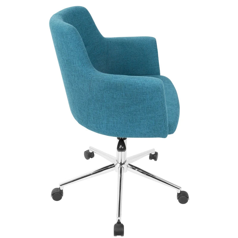 Chaise de bureau contemporaine en tissu Carson Carrington Duved - N/A