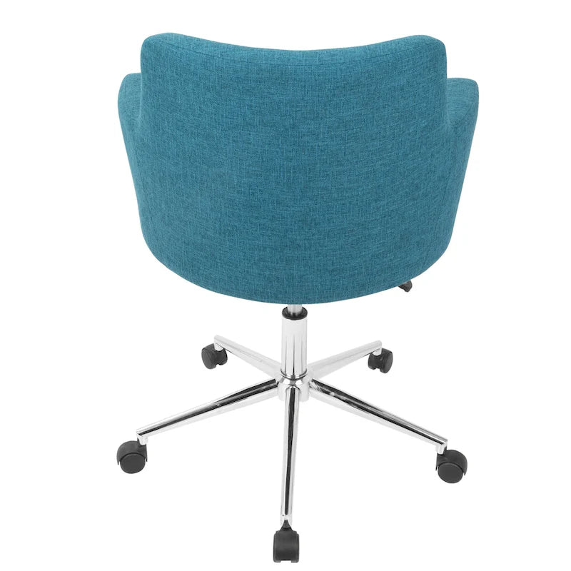 Chaise de bureau contemporaine en tissu Carson Carrington Duved - N/A