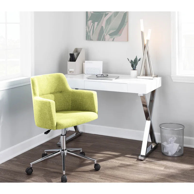 Chaise de bureau contemporaine en tissu Carson Carrington Duved - N/A