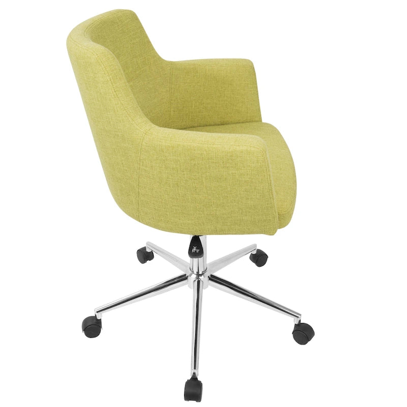 Chaise de bureau contemporaine en tissu Carson Carrington Duved - N/A