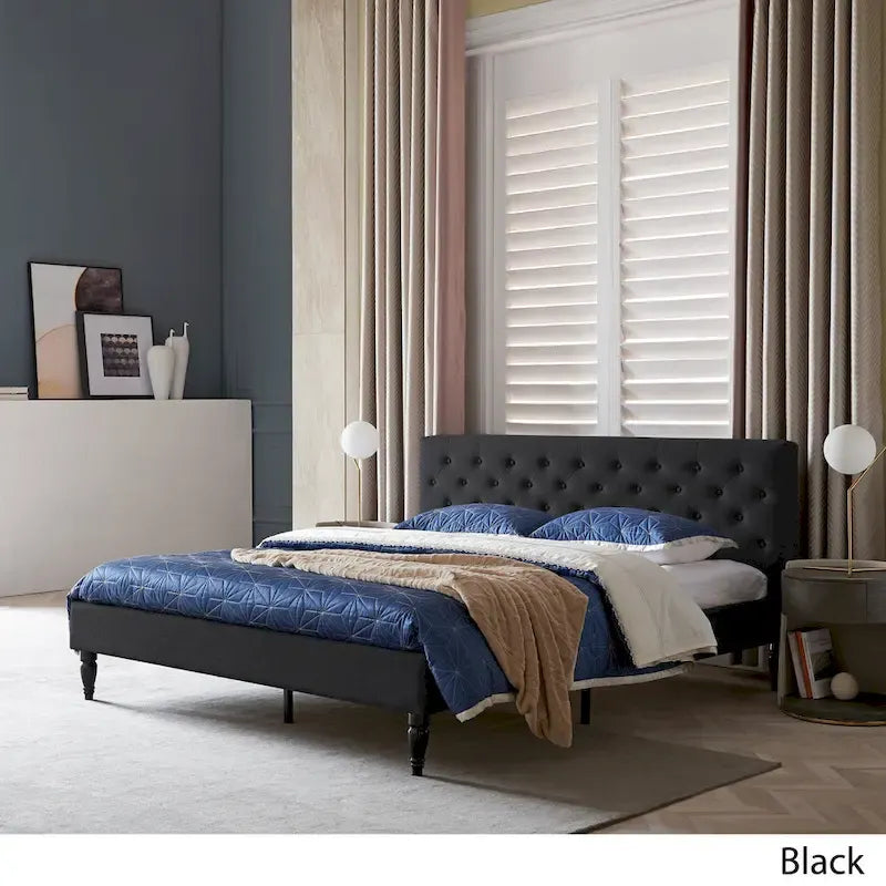 Lit plateforme rembourré King Atterbury par Christopher Knight Home