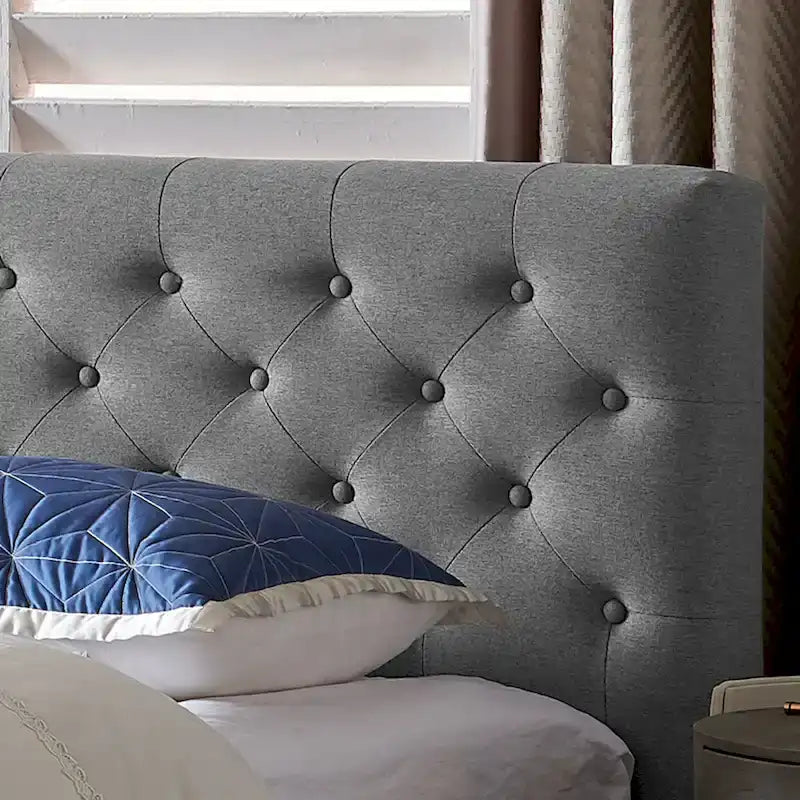 Lit plateforme rembourré King Atterbury par Christopher Knight Home