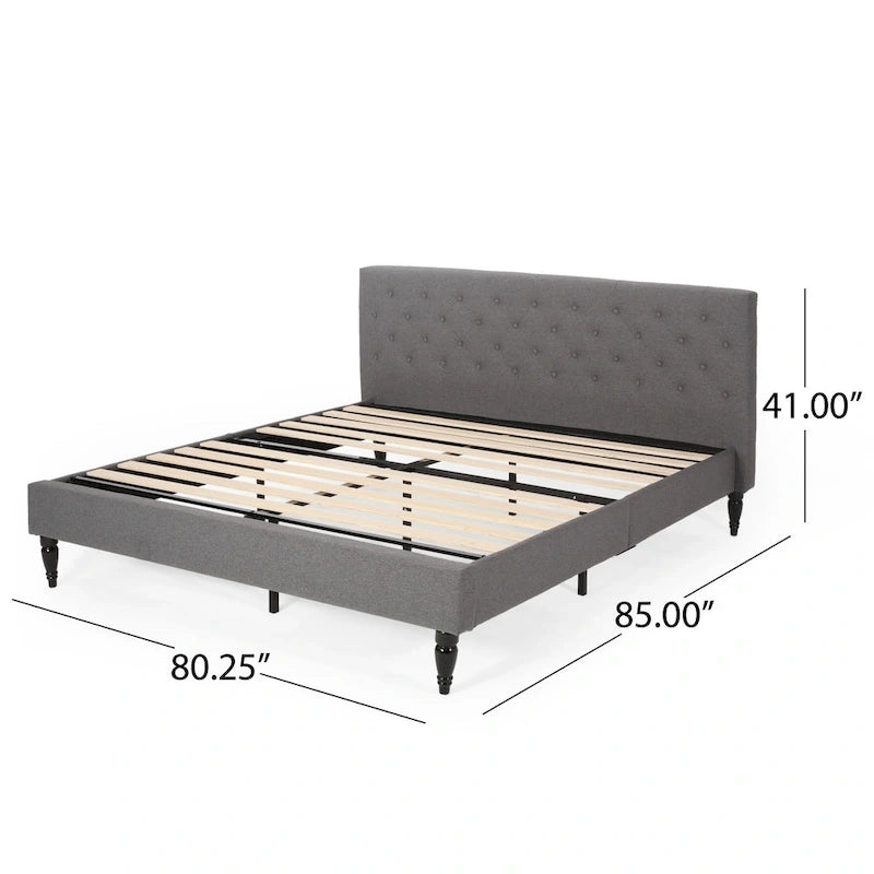Lit plateforme rembourré King Atterbury par Christopher Knight Home