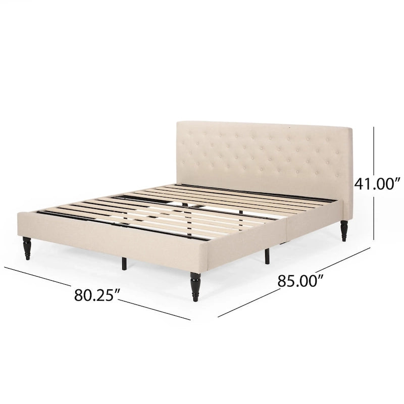 Lit plateforme rembourré King Atterbury par Christopher Knight Home