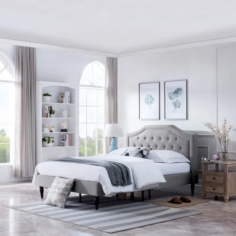 Lit plateforme Queen tapissé Elinor de Christopher Knight Home