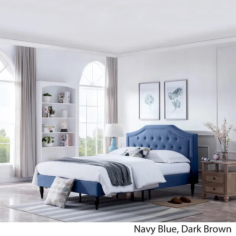 Lit plateforme Queen tapissé Elinor de Christopher Knight Home