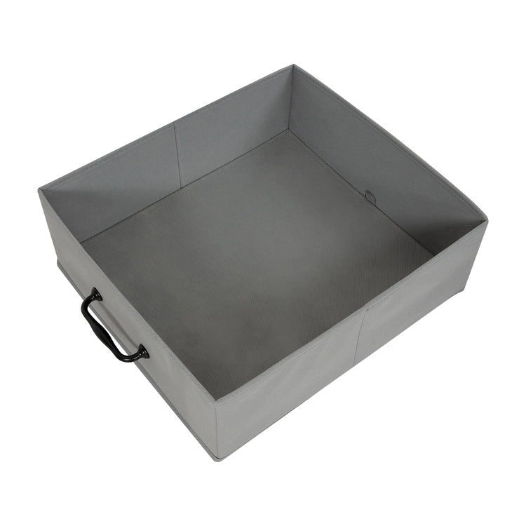 Meuble de classement mobile à 2 tiroirs avec support d'imprimante roulant avec étagère de rangement ouverte, armoire de classement verticale en tissu