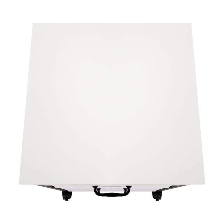 Meuble de classement mobile à 2 tiroirs avec support d'imprimante roulant avec étagère de rangement ouverte, armoire de classement verticale en tissu