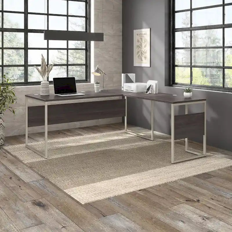 Bureau en L Hybrid de 72 po L x 30 po P de Bush Business Furniture