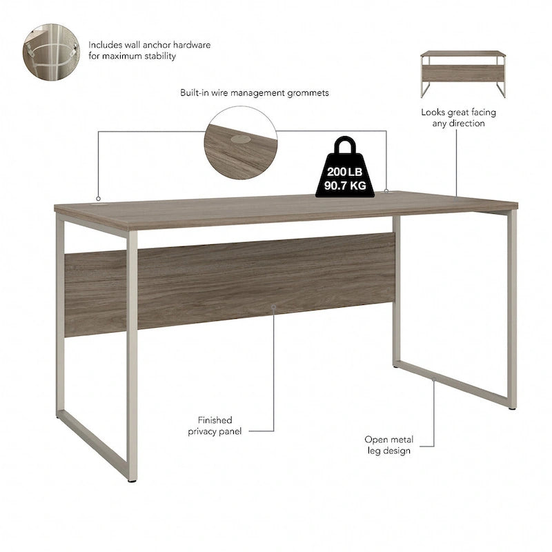 Table d'ordinateur de bureau Hybrid 60W x 30D par Bush Business Furniture