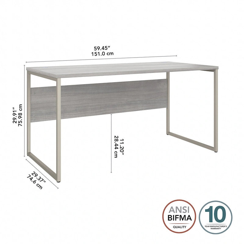 Table d'ordinateur de bureau Hybrid 60W x 30D par Bush Business Furniture