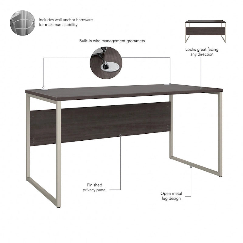 Table d'ordinateur de bureau Hybrid 60W x 30D par Bush Business Furniture