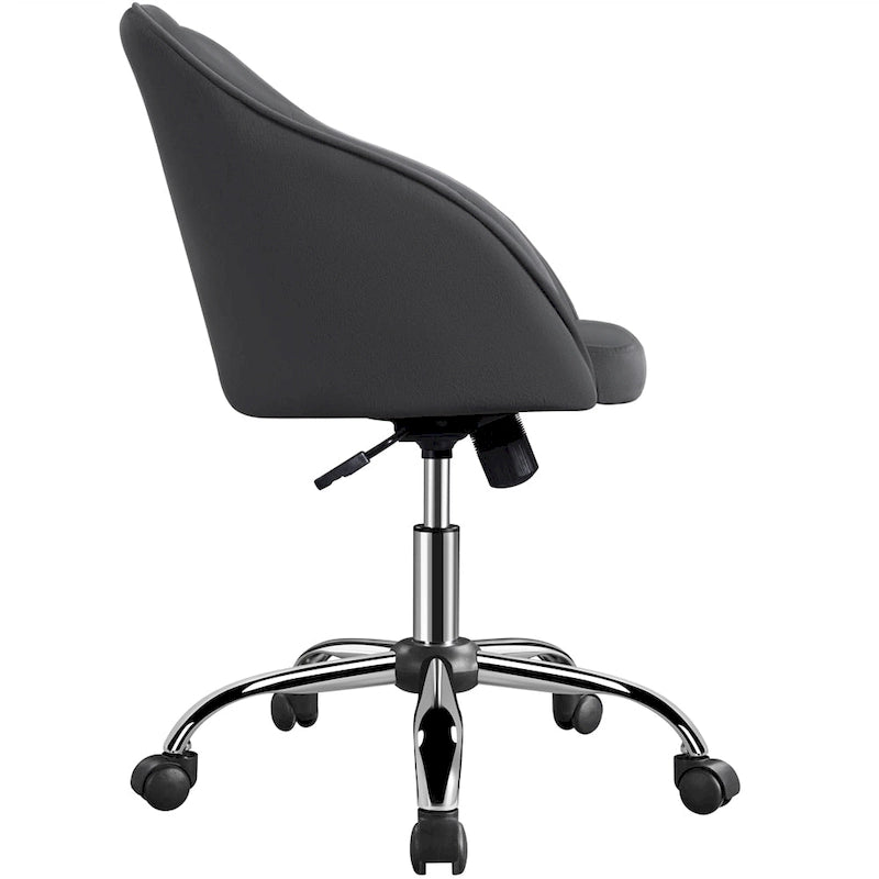 Chaise de bureau Yaheetech pour la maison, réglable en hauteur, pivotante à 360°
