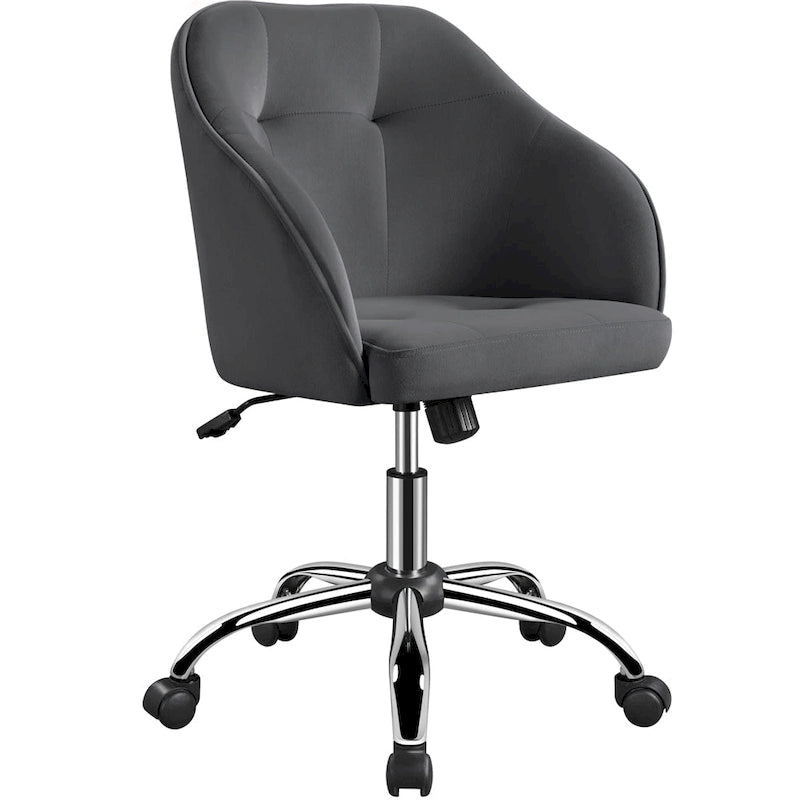 Chaise de bureau Yaheetech pour la maison, réglable en hauteur, pivotante à 360°