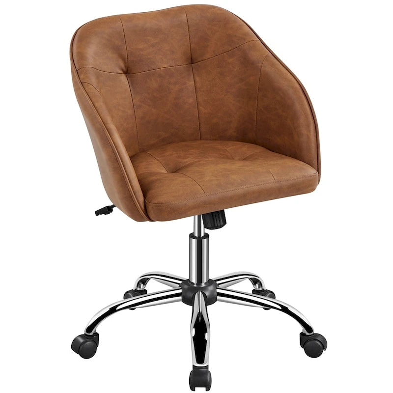 Chaise de bureau Yaheetech pour la maison, réglable en hauteur, pivotante à 360°