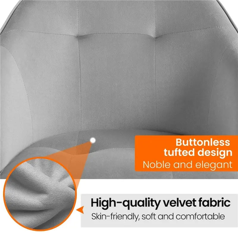 Chaise de bureau Yaheetech pour la maison, réglable en hauteur, pivotante à 360°