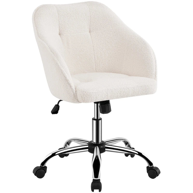 Chaise de bureau Yaheetech pour la maison, réglable en hauteur, pivotante à 360°