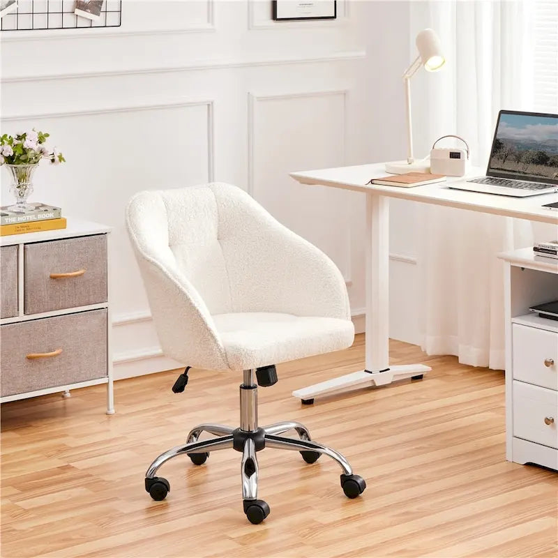 Chaise de bureau Yaheetech pour la maison, réglable en hauteur, pivotante à 360°