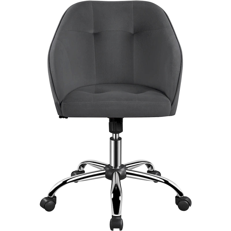 Chaise de bureau Yaheetech pour la maison, réglable en hauteur, pivotante à 360°