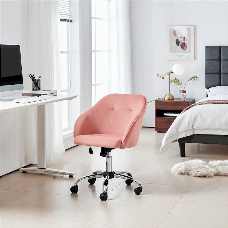 Chaise de bureau Yaheetech pour la maison, réglable en hauteur, pivotante à 360°