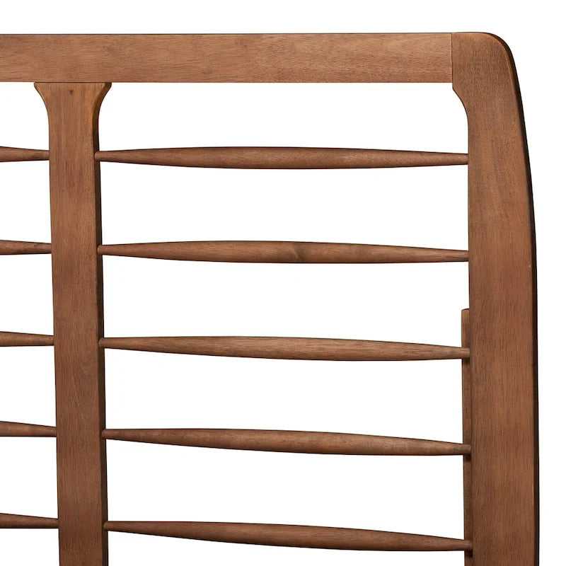 Lit plateforme en bois Petra, style moderne du milieu du siècle