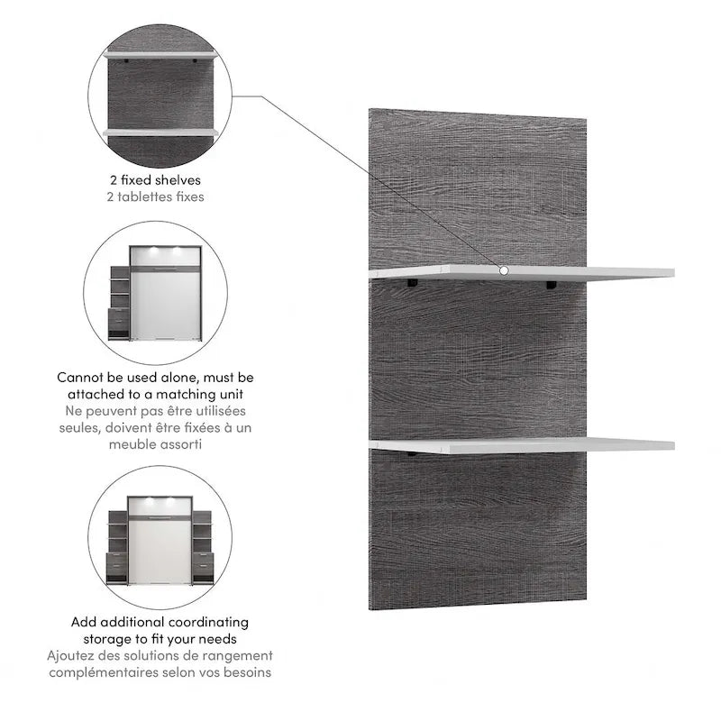 Ensemble d'étagères flottantes Cielo 20W pour lit escamotable Cielo de Bestar