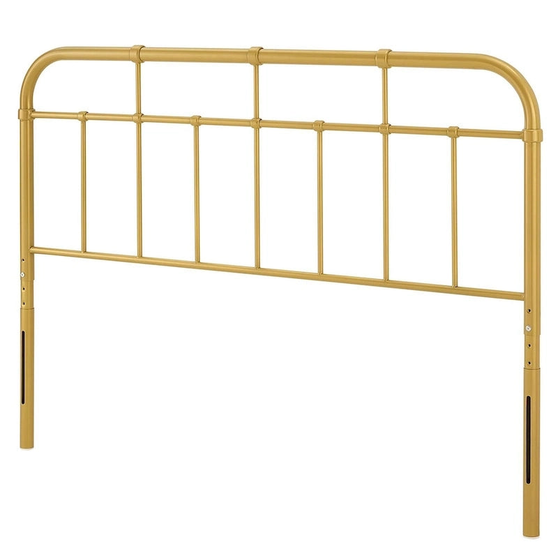Tête de lit en métal doré Shaffer Classic Queen Size