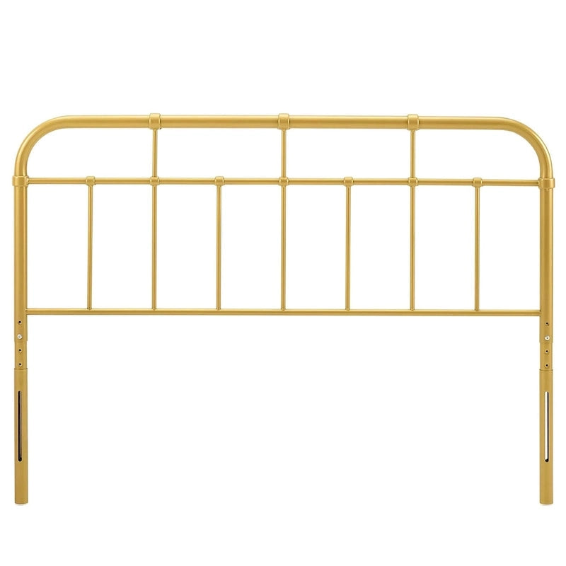 Tête de lit en métal doré Shaffer Classic Queen Size