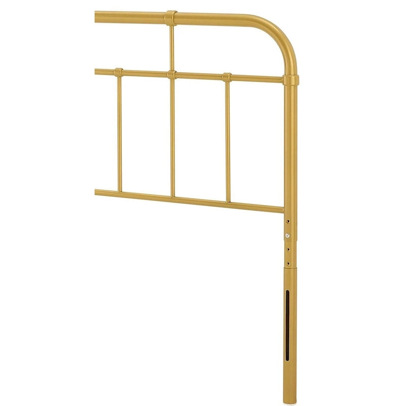 Tête de lit en métal doré Shaffer Classic Queen Size