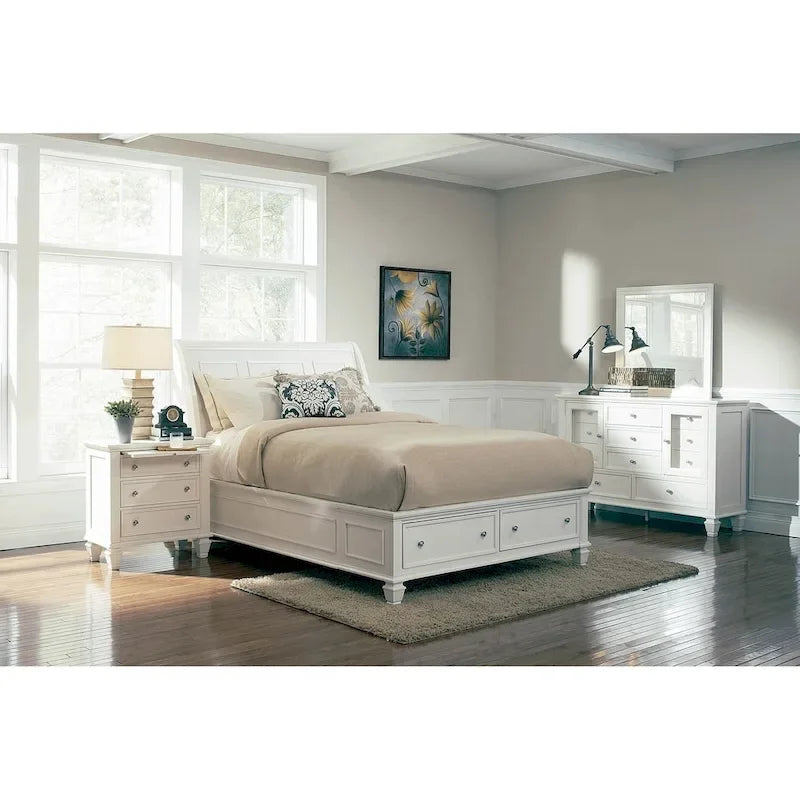 Grace 3-piece Storage Bedroom Set with 2 Nightstands