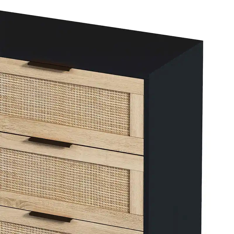 43.316-Meuble de rangement en rotin à tiroirs