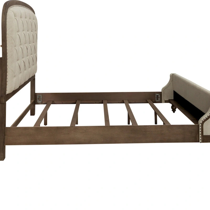 Lit de berger queen Americana Farmhouse Dusty Taupe