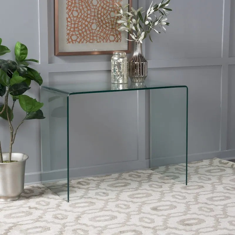 Bureau en verre trempé Ramona par Christopher Knight Home