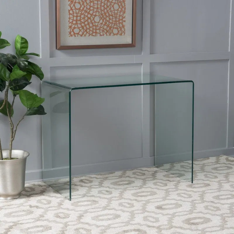 Bureau en verre trempé Ramona par Christopher Knight Home