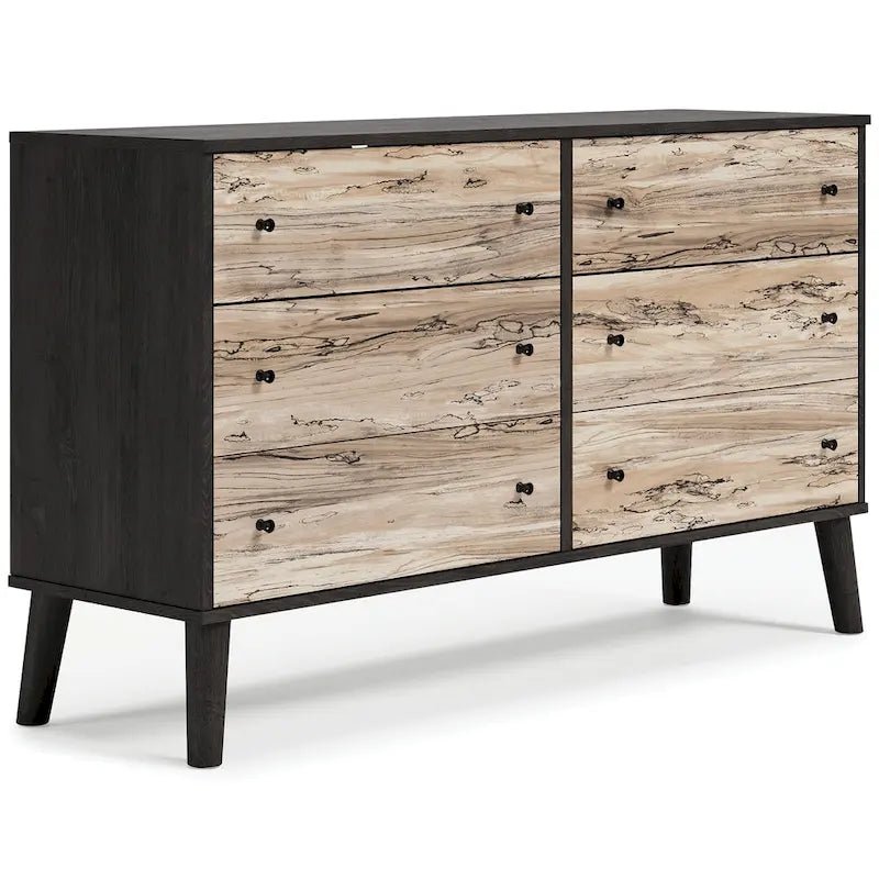 Commode à 6 tiroirs au fini grain de bois Piperton de Signature Design by Ashley