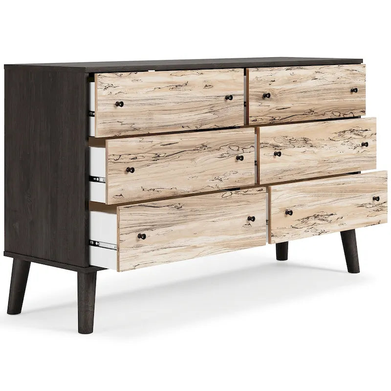 Commode à 6 tiroirs au fini grain de bois Piperton de Signature Design by Ashley